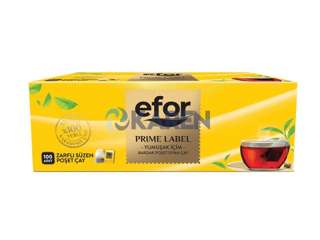 EFOR PRİME LABEL SÜZEN POŞET ÇAY 2GR 100LÜ