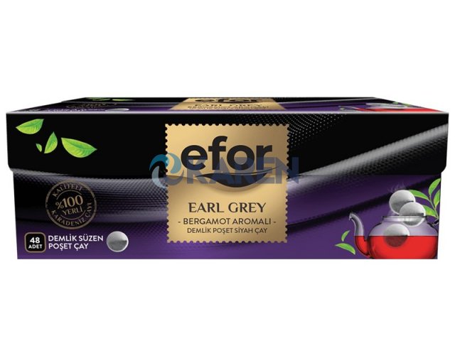 EFOR EARL GREY DEMLİK POŞET ÇAY 3,2GR 48Lİ