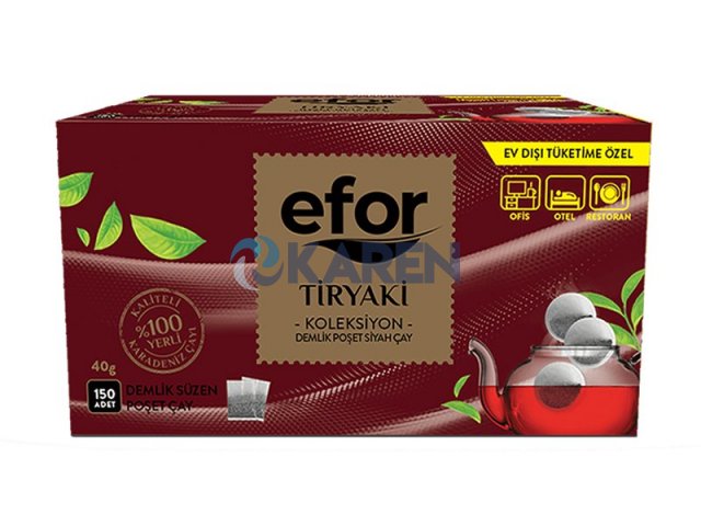 EFOR TİRYAKİ DEMLİK POŞET ÇAY 40GR 150Lİ