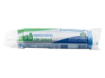 KAZANÇ ENDÜSTRİYEL BATTAL ÇÖP TORBASI 72x95 10LU 20RULO 400GR SİYAH