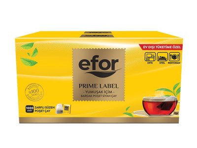 EFOR PRİME LABEL SÜZEN POŞET ÇAY 2GR 1000Lİ