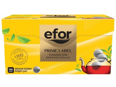 EFOR PRİME LABEL DEMLİK POŞET ÇAY 3,2GR 100LÜ